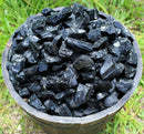 50 Carat Bulk Wholesale Lot Natural Rough Black Tourmaline Stones Rock Crystal ~