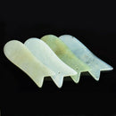 2X Natural Facial Gua Sha Jade Stone Guasha Board Scrape Therapy Massag GKD