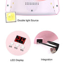 12 LED 36W Nail Art Dryer Light Manicure Drying Gel Polish UV Lamp (Pink) SN9F