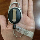 Retractable Key Chain Belt Recoil Key Ring Cord Wire Pull- Ring M9J2 D6J0 Y W8P0