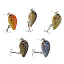 5pcs 1'' Mini Minnow Crank Baits Sinking Lures Minnow & Popper Diving Lure Baits