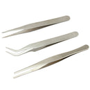 3X Repair Precision Jewellery Making Tool Stainless Steel Electronic Tweezers MO