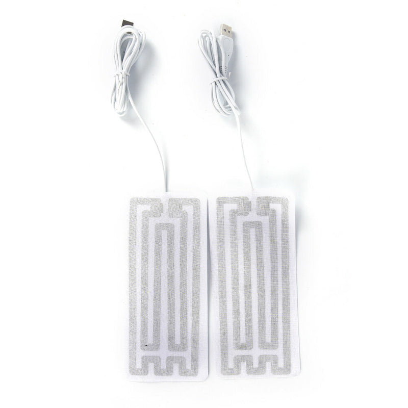 1pair 5V winter warm gloves usb  heated pads hand warmer 8*18cm pads Kw