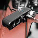 Dual USB Port Car Charger 4 Way Cigarette Lighter Socket Splitter Power Adapter