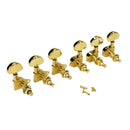 Set of 6 Guitar String Tuning Pegs Tuners Machine Heads 3L + 3R Golden New