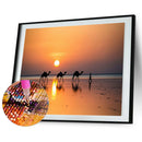 Diamond Painting Cross Stitch Sunset Full Round Drill Embroidery (LD299)