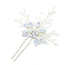 Women Hairpin Wedding Bridal Opal Crysta Hairpins Handmade Hair Jewelry New  BX