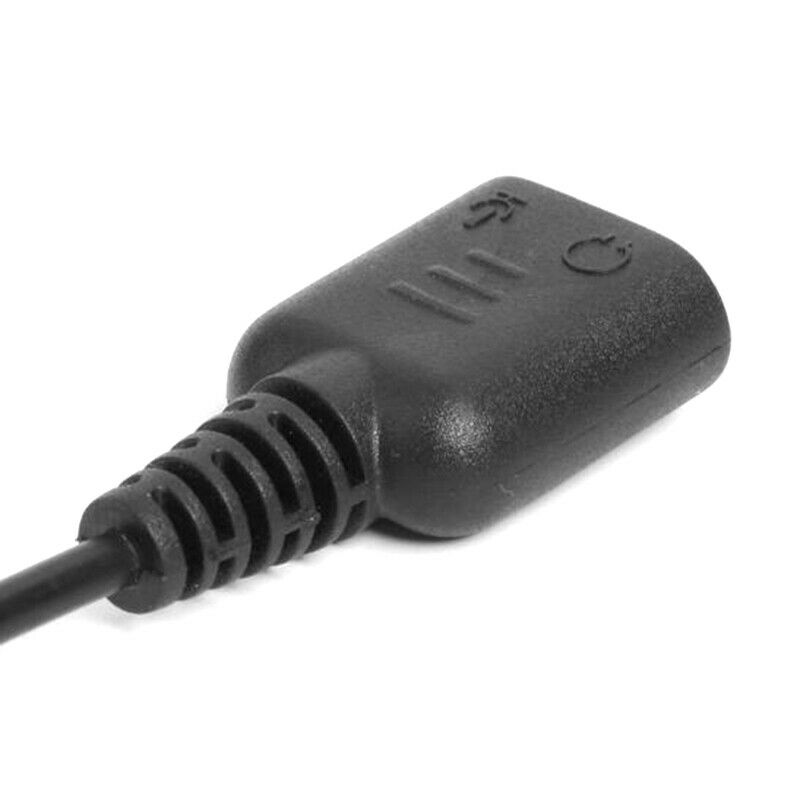 Black 2.5mm Plug To 3.5mm Headphone+Mic Jack Adapter Cable For Panasonic Phon-