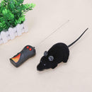 Wireless Electric RC Flocking Rat Toys Pet Cat Remote Control Mouse (Black) A