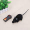 Wireless Electric RC Flocking Rat Toys Pet Cat Remote Control Mouse (Black) A