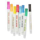 2 Sets Double Line Outline Pens 8 Color Self Outline Metallic Markers Poster DIY