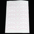 70 Pairs False Eyelash Practice Card Eye Stickers for Eyebrows Painting Novice 7