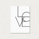 Unframed Modern Art Canvas Oil Painting Nordic Style LOVE Print Wall Decor M