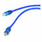 Car Audio RCA Female to 2 RCA Male Splitter Adapter Cable Wire Dark Blue 2  K8O7