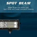 Led Light Bar Night 12 Inch 180W Triple Row Flood Spot Combo 6000K Led Bar
