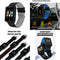 Electronic Sports Bluetooth Smart Watch Alarm Clock 180mAh Men Women Gray