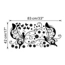 Removable Cute Black DIY Mural Butterfly Home Wall Art Decor Decals Stickers