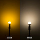 Yellow LED Bug Light Bulb 7W, 60W Light Bulbs Equivalent, Dusk to Dawn Smar T5N7