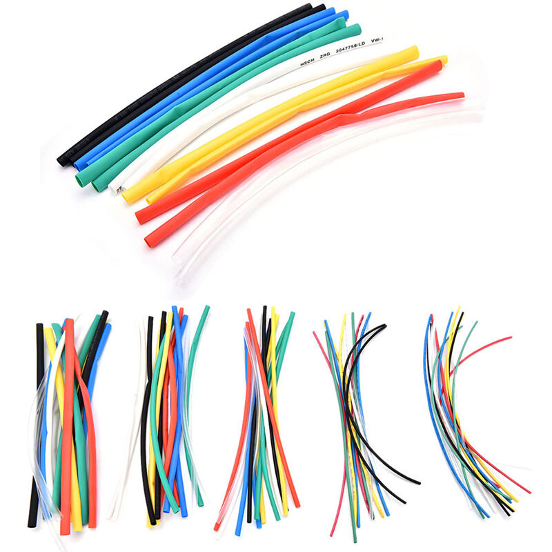 5size 70xAssortment 2:1 Heat Shrink Tubing Tube Sleeving Wrap Wire Cable Kit Kw