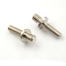 2x long 1/4" Male Threaded to M5 Male Threaded screw Adapter for tripod.camera3C