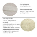 Loofah Exfoliating Back Scrubber For Shower, Double Side Scrubbing Strap, B