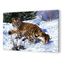 Painting By Numbers Kit DIY Tiger Snow Digital Canvas Oil Art Home Decor
