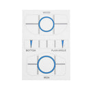 10 Sets Golf Impact Tapes Labels Recorder Kit for Woods Irons and Putter
