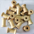 70Pcs 27x16mm Wooden Spools Wood Empty Thread Bobbins for DIY Sewing Craft Floss