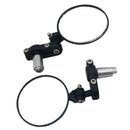 2PACKS BLACK 7/8" REARVIEW MIRROR END UNIVERSAL FOR MOTORCYCLE ADJUSTABLE/