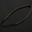 Bohemian Hippie Braided Decorative Hairwrap Headband - Coffee
