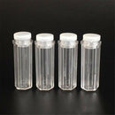 5PCS Clear Empty Hexagonal Plastic Pill Bottle Cap Medicine Capsule Container