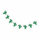 Green Cactus Banner Felt Bunting Tropical Wedding Birthday Garland Decor S3V6