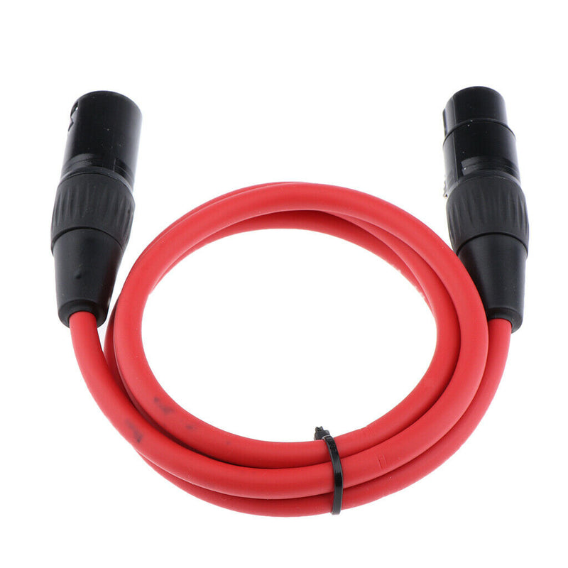2 Pieces 3 Pin Male to Female Balanced XLR Cable for Microphone, Speaker, Audio
