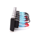 6 Gang Switch Panel Red Button Waterproof Car Circuit Breaker Red LED S1683