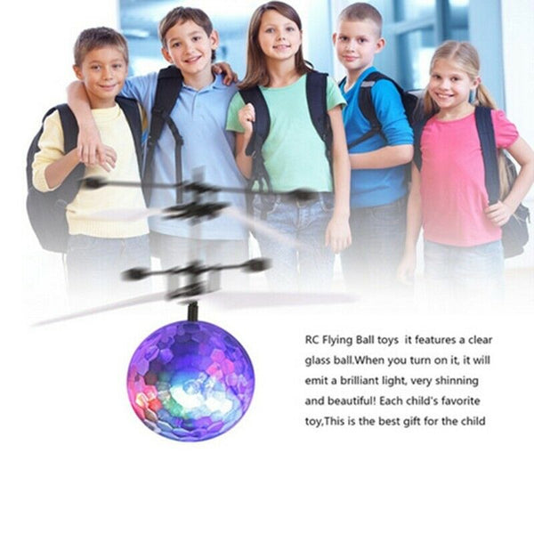 Fantastic Infrared Induction Drone Flying Flash Disco Colorful Shining LED  Y4W9