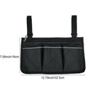Wheelchair Side Bag for Back Wheelchair Storage Bag Pouch Fits Most Bed Rai