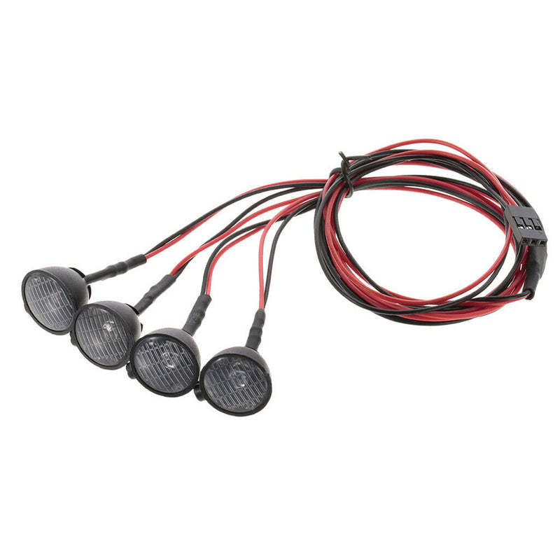 4pcs 1:10 Electric RC Car LED Lights for Hsp Redcat Rc4wd Axial scx10 D90 Hpi