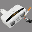 12V Car Vehicle Cigarette Lighter 2 Way Socket Splitter Charger Adapter Switch