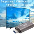 Audio Video Capture Card, 4K HDMI USB 3.0 1080P Portable Mini Video Converter