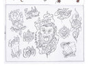Assorted Pattern Tattoo Reference Book Sketch Picture Instruction Sheet