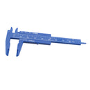 Plastic Vernier Scale Ruler Caliper Metric/ Imperial 0-80mm Reading Blue