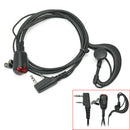 Black Ear Hook Design Headset Earphone Earpiece 2 Pin for Kenwood Walkie  HVP