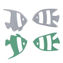 2pcs Metal Cutting Dies Stencils for DIY Scrapbooking Photo Album Card Fish