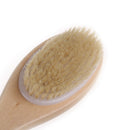 2-in-1 Sided Natural Bristles Scrubber Long Handle Bath Body Brush Massage
