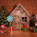 Christmas Background Cloth Photo Studio Backdrops New Year Party Snow Tree Decor