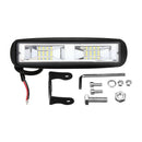 2X Led Work Lights 6 Inch 96W 12V Driving Strip Spot&Flood Light Bar Suv Of