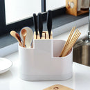 1X(Home Draining Storage Holders Tray Dish Fork Spoon Organizer Chopsticks