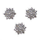 10Pcs Rhinestone Jewelry Buttons Crystal Flower DIY Accessory Sewing Decoratio3c