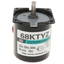 Low Speed AC 220V 28W CW/CCW Micro Permanent Magnet Synchronous Motor 60RPM