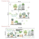 Garden Flower Butterfly Wall Stickers Home Decor Living Room Kitchen Wall DeG8F2
